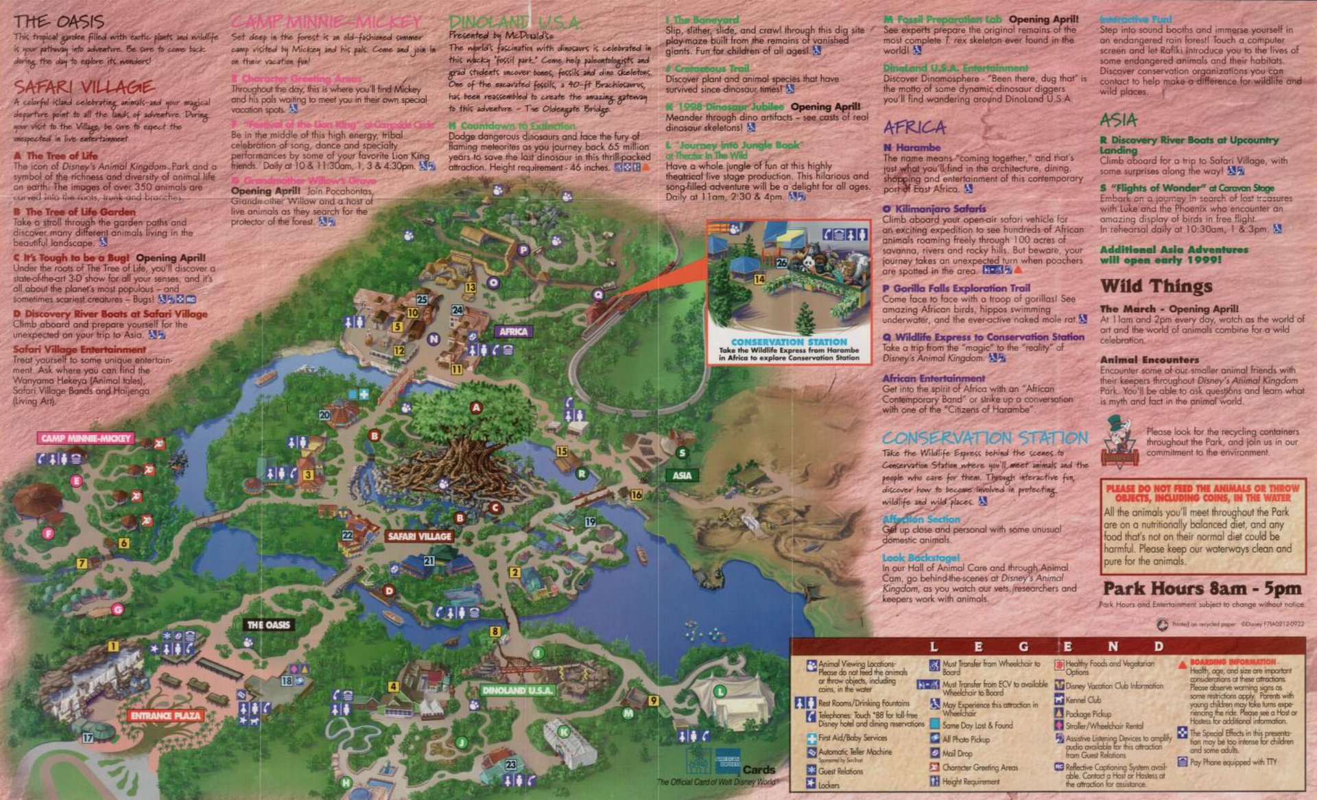 Animal Kingdom Map 1998 placeholder scan