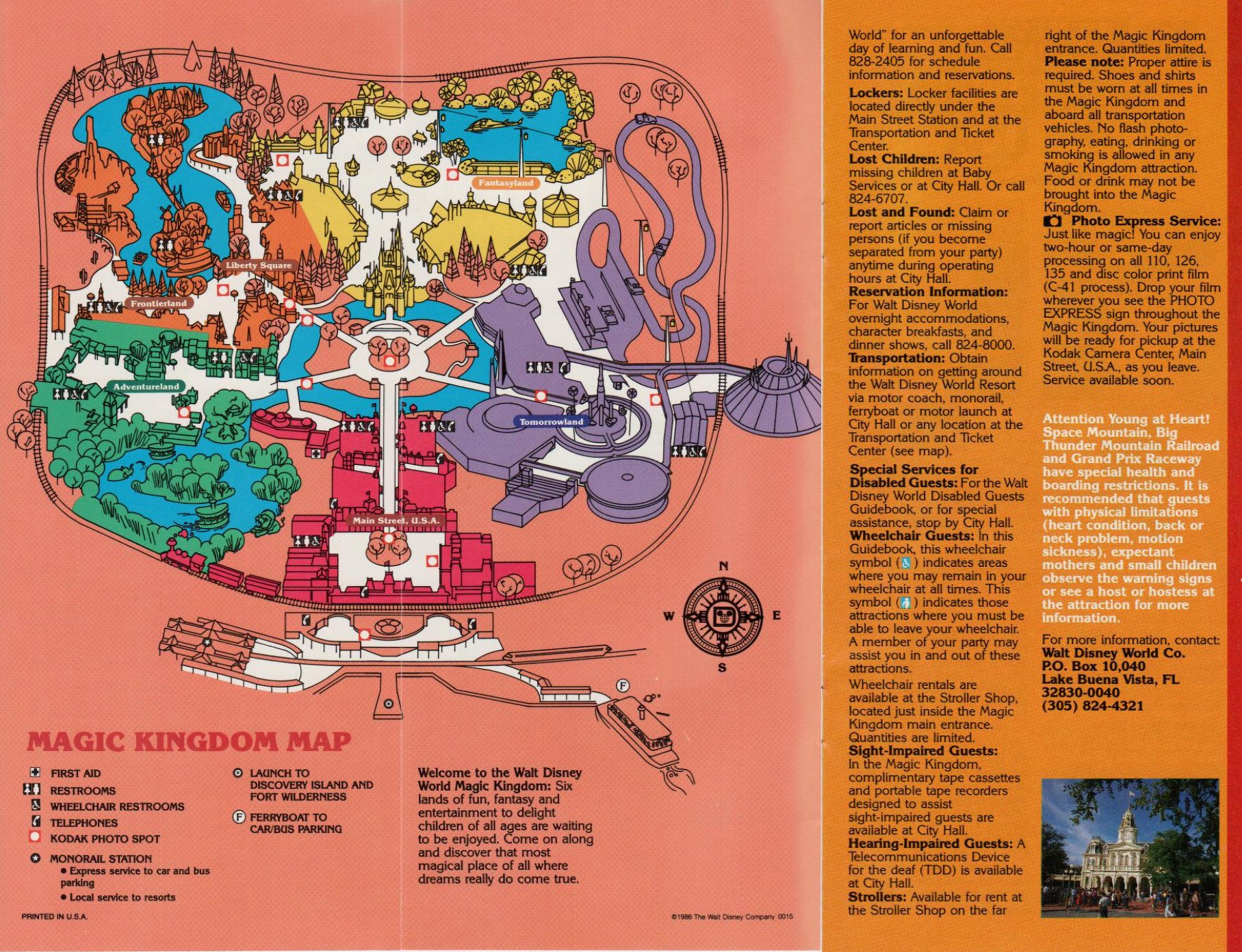 Magic Kingdom Map 1986 placeholder scan