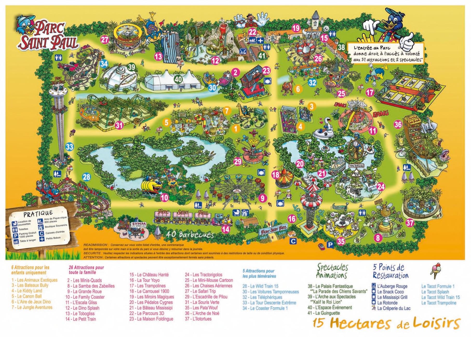 Parc Saint Paul Map 2012 map placeholder