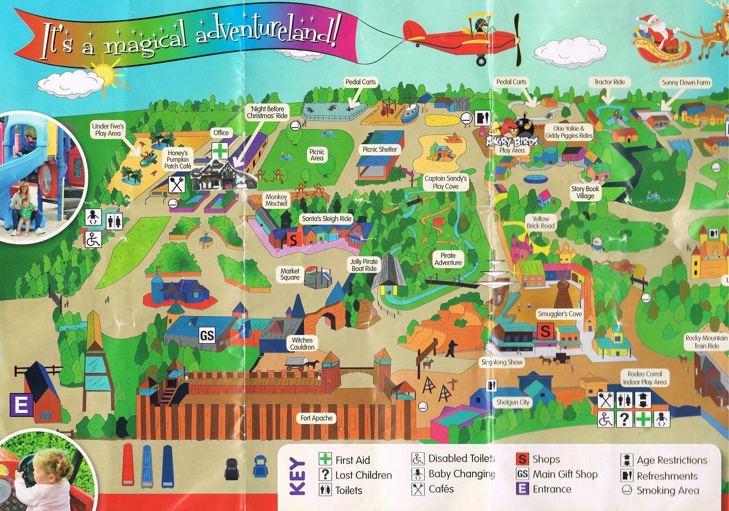 Sundown Adventureland Map 2015 scan